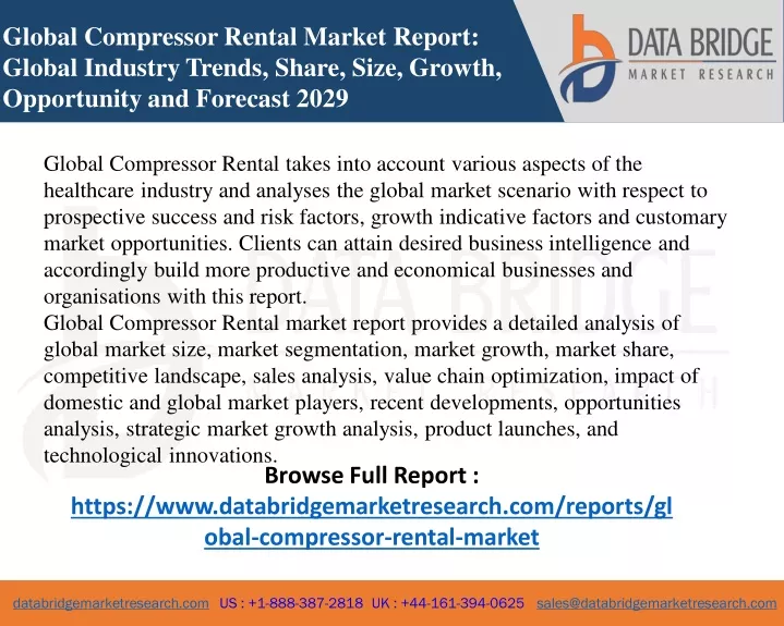 global compressor rental market report global