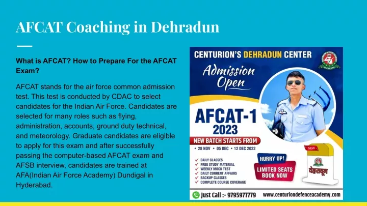 afcat coaching in dehradun