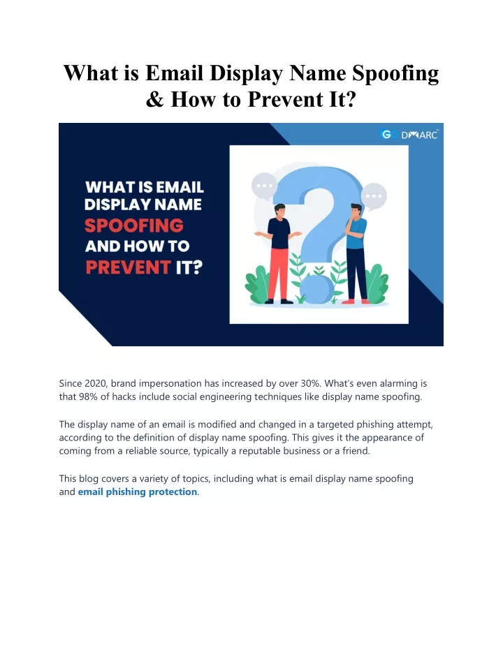 what is email display name spoofing