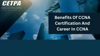 benefits of ccna certification and career in ccna