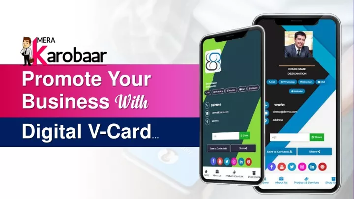 promote your business with digital v card