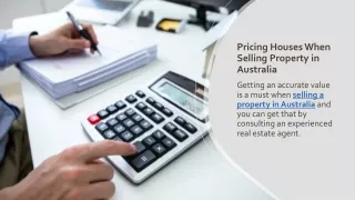 Pricing Houses When Selling Property in Australia