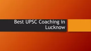 Best UPSC Coaching in Lucknow