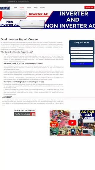 Dual Inverter  Repairing Course | Dual Inverter  Repair Course Delhi