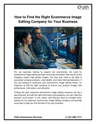 how to find the right ecommerce image editing