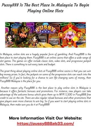 How Pussy888 Malaysia Casino Is Revolutionizing Online Gaming