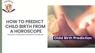 Predict Child Birth from Horoscope