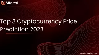 top 3 cryptocurrency price prediction 2023