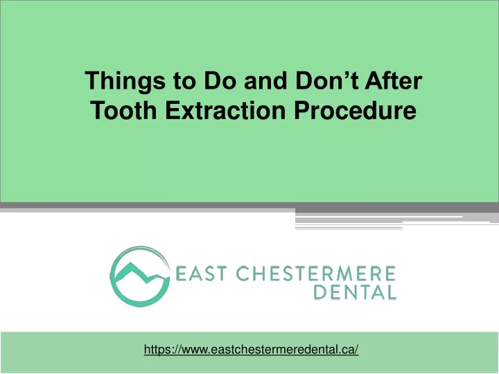 things to do and don t after tooth extraction