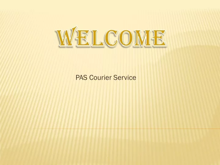 pas courier service