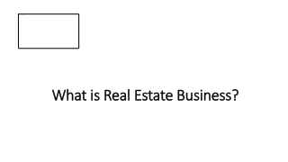 What is Real Estate Business?