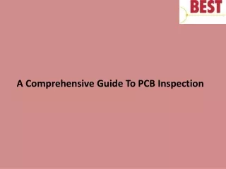 a comprehensive guide to pcb inspection