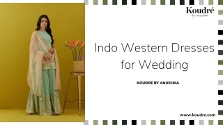 Indo Western Dresses for Wedding - Koudre By Anushka
