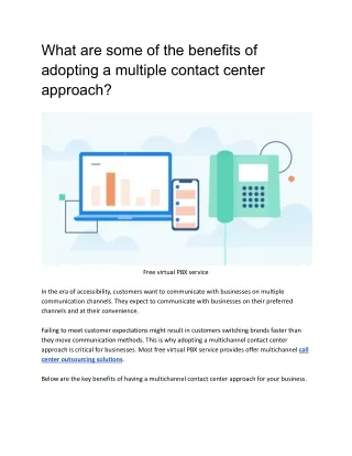 What are some of the benefits of adopting a multiple contact center approach