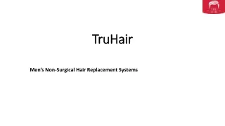 Men’s Non-Surgical Hair Replacement Systems