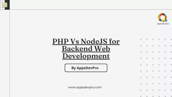 php vs nodejs for backend web development