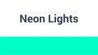 neon lights