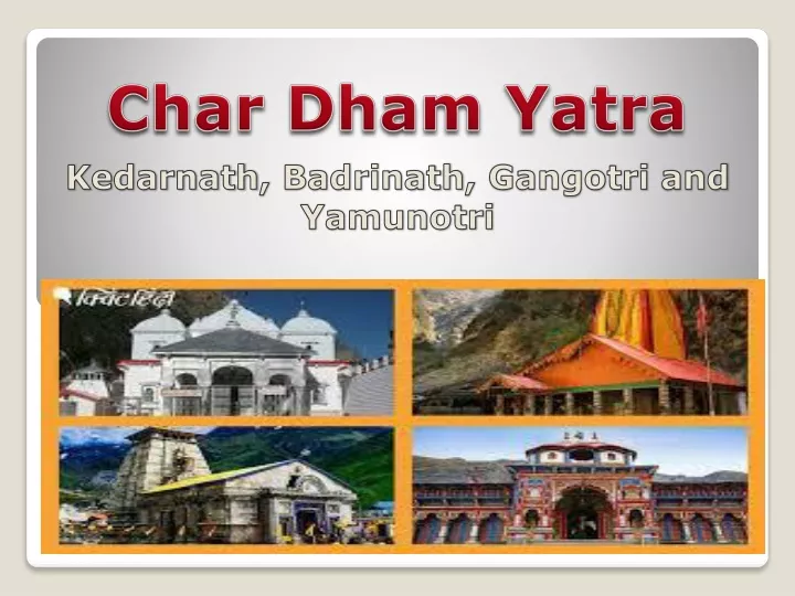 the char dham yatra