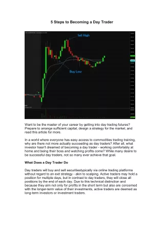 5 Steps to Becoming a Day Trader
