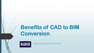 Benefits of CAD to BIM Conversion