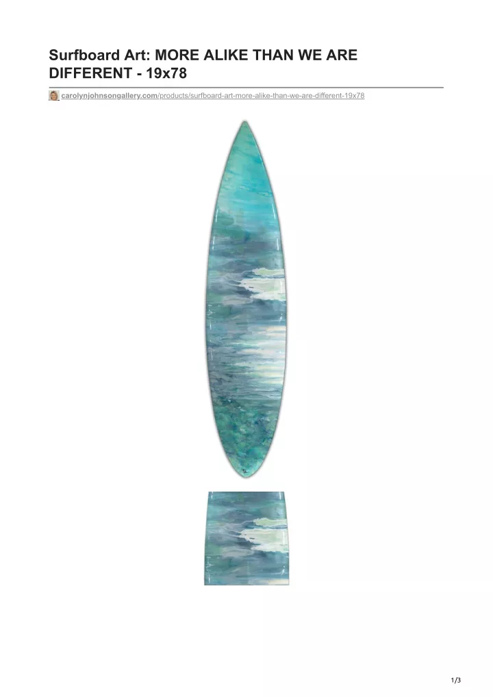 surfboard art more alike than we are different