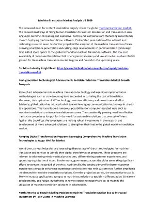 machine translation market analysis till 2029