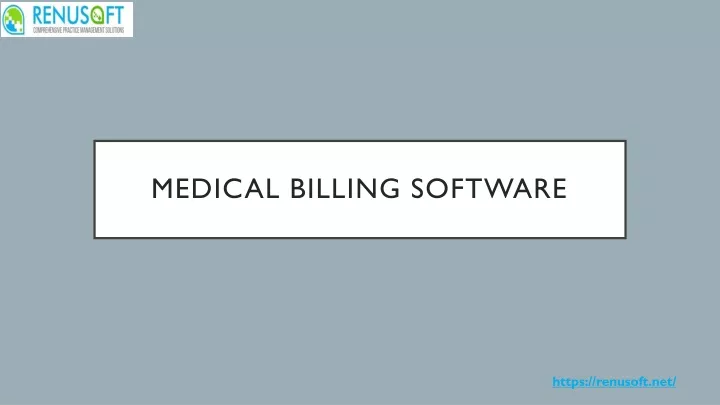 medical billing software