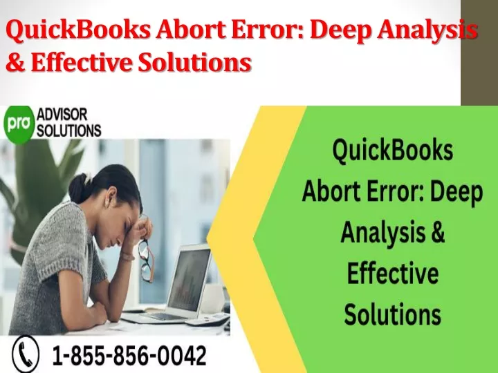 quickbooks abort error deep analysis effective solutions