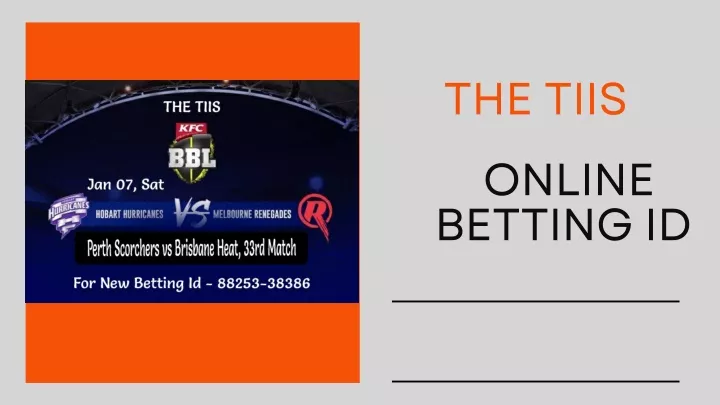 the tiis online betting id