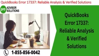 quickbooks error 17337 reliable analysis verified solutions