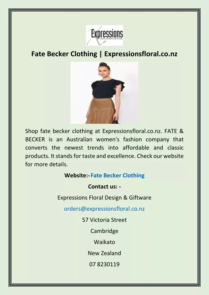 fate becker clothing expressionsfloral co nz