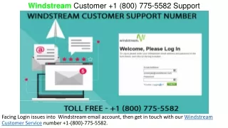 windstream customer 1 800 775 5582 support