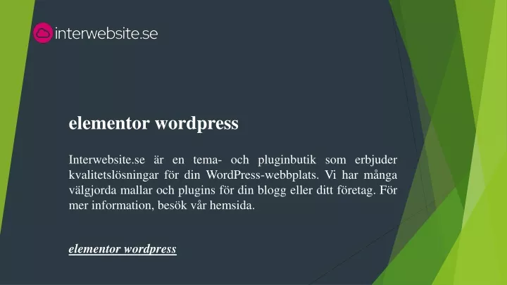 elementor wordpress