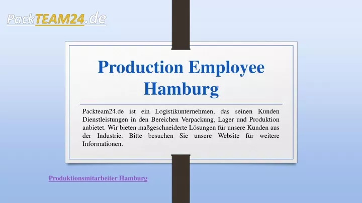 production employee hamburg