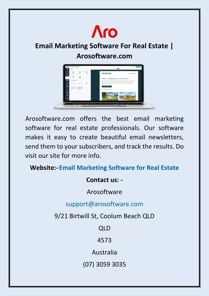 email marketing software for real estate