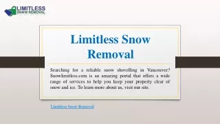 limitless snow removal