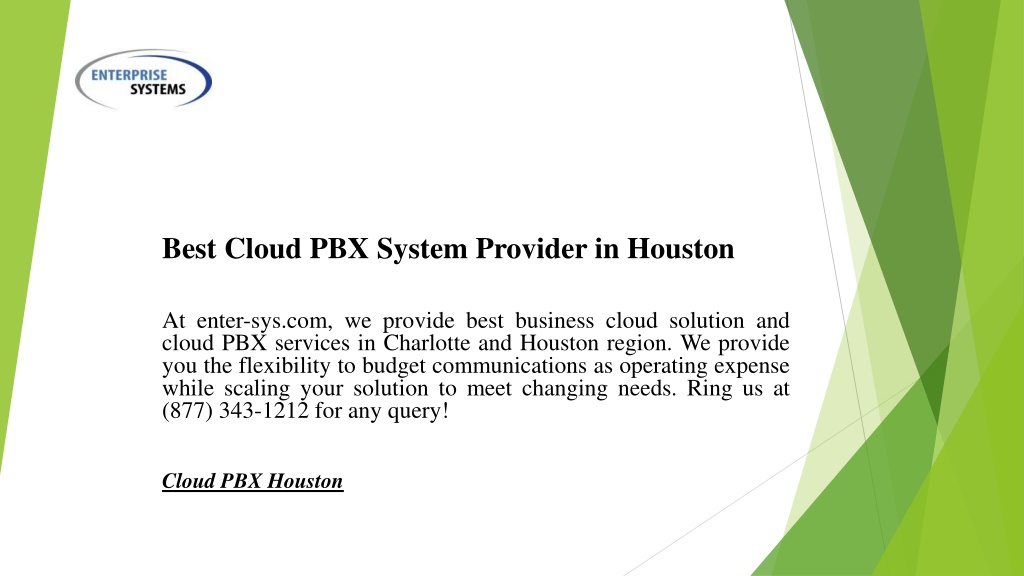 PPT - Best Cloud PBX System Provider in Houston PowerPoint Presentation ...