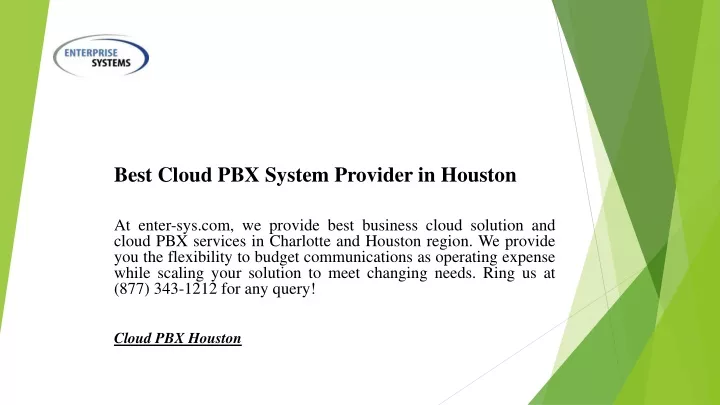 best cloud pbx system provider in houston