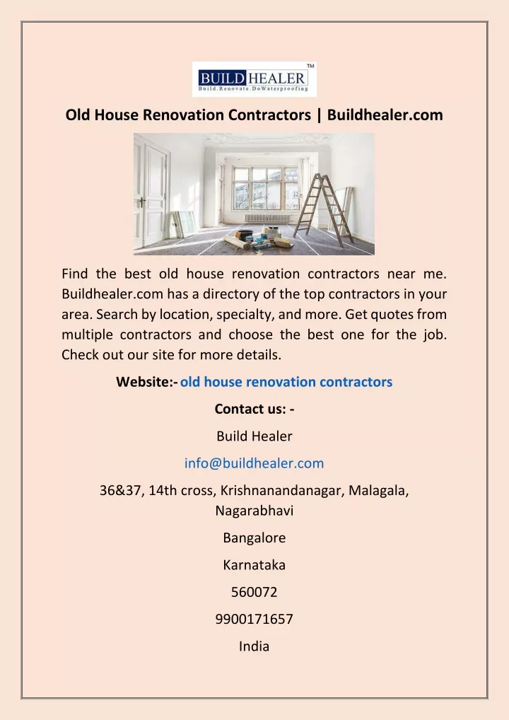 old house renovation contractors buildhealer com