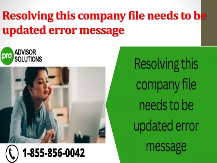 PPT Resolving this company file needs to be updated error message
