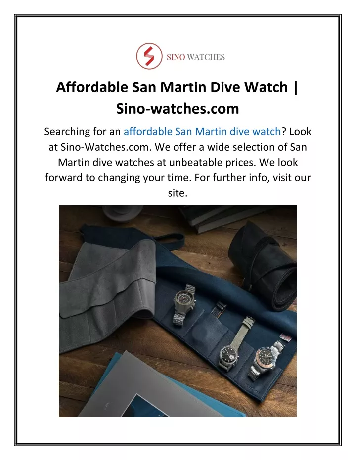 affordable san martin dive watch sino watches com