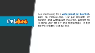 Waterproof Pet Blanket  Petdunk.com
