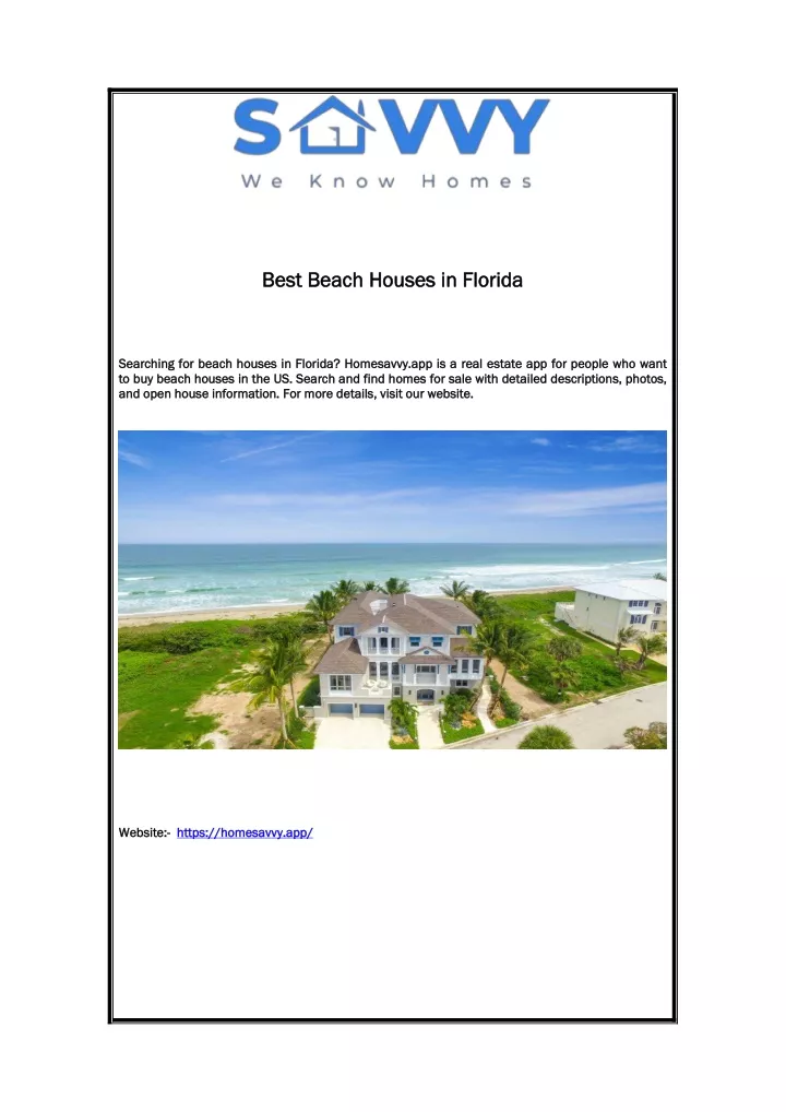 best best beach beach houses