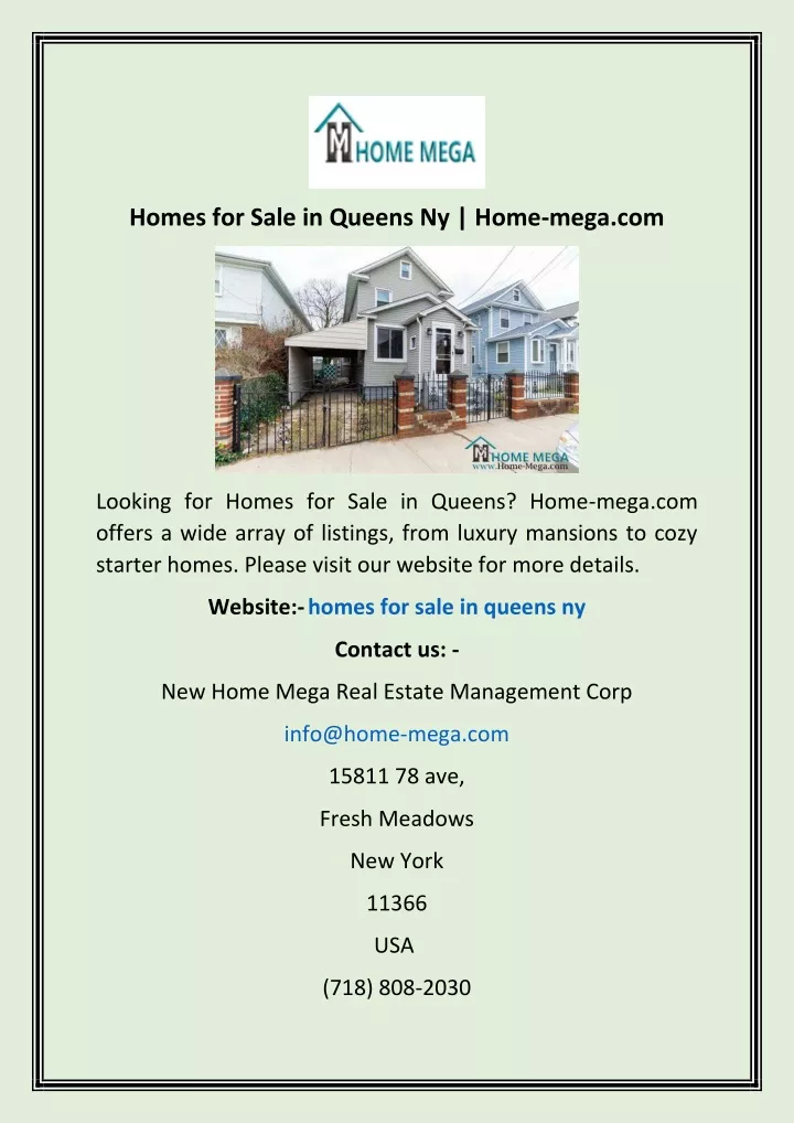 homes for sale in queens ny home mega com