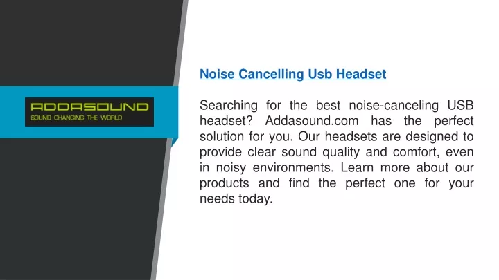 noise cancelling usb headset searching