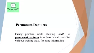 permanent dentures
