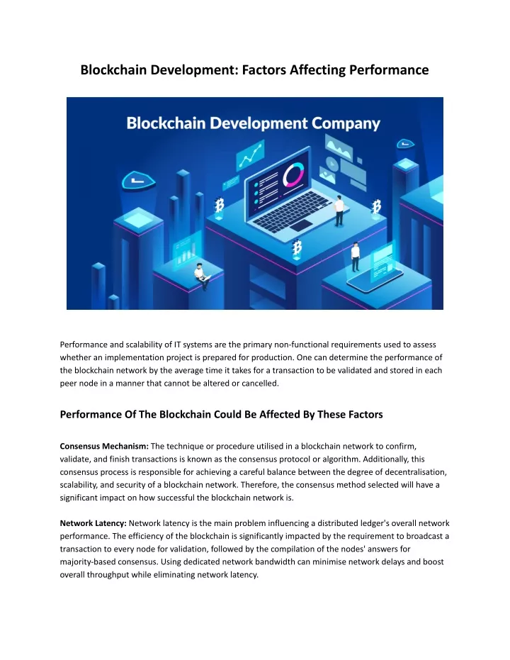 blockchain development factors affecting