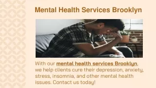 Mental Health Services Brooklyn