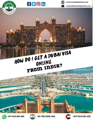 How do I get a Dubai visa online from India?