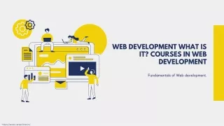 web development what is it courses